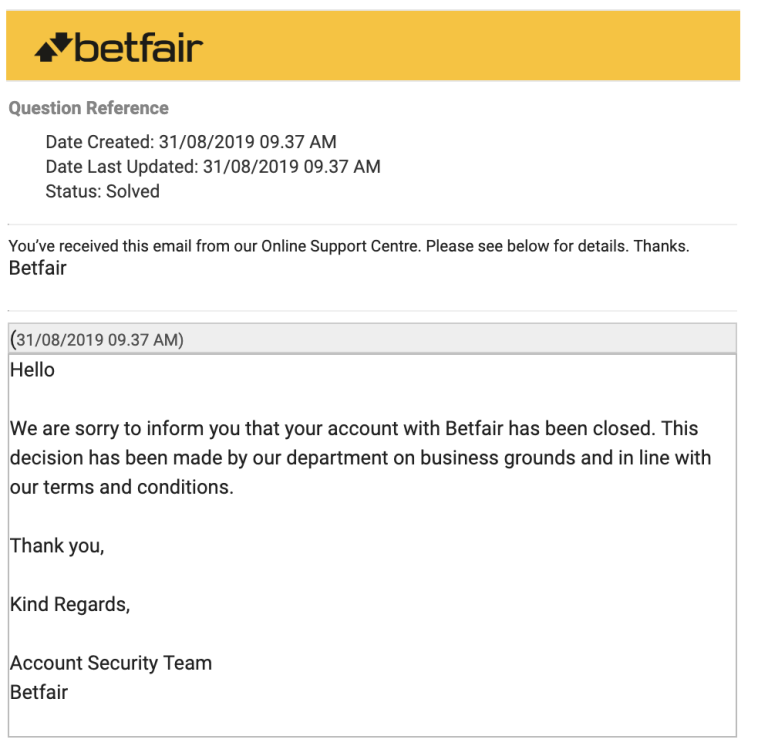 Buy Betfair Account